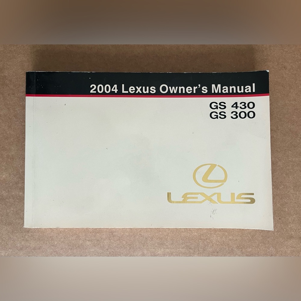 2004 Lexus GS 430 / GS 300 Owner's Manual - Very Good Condition